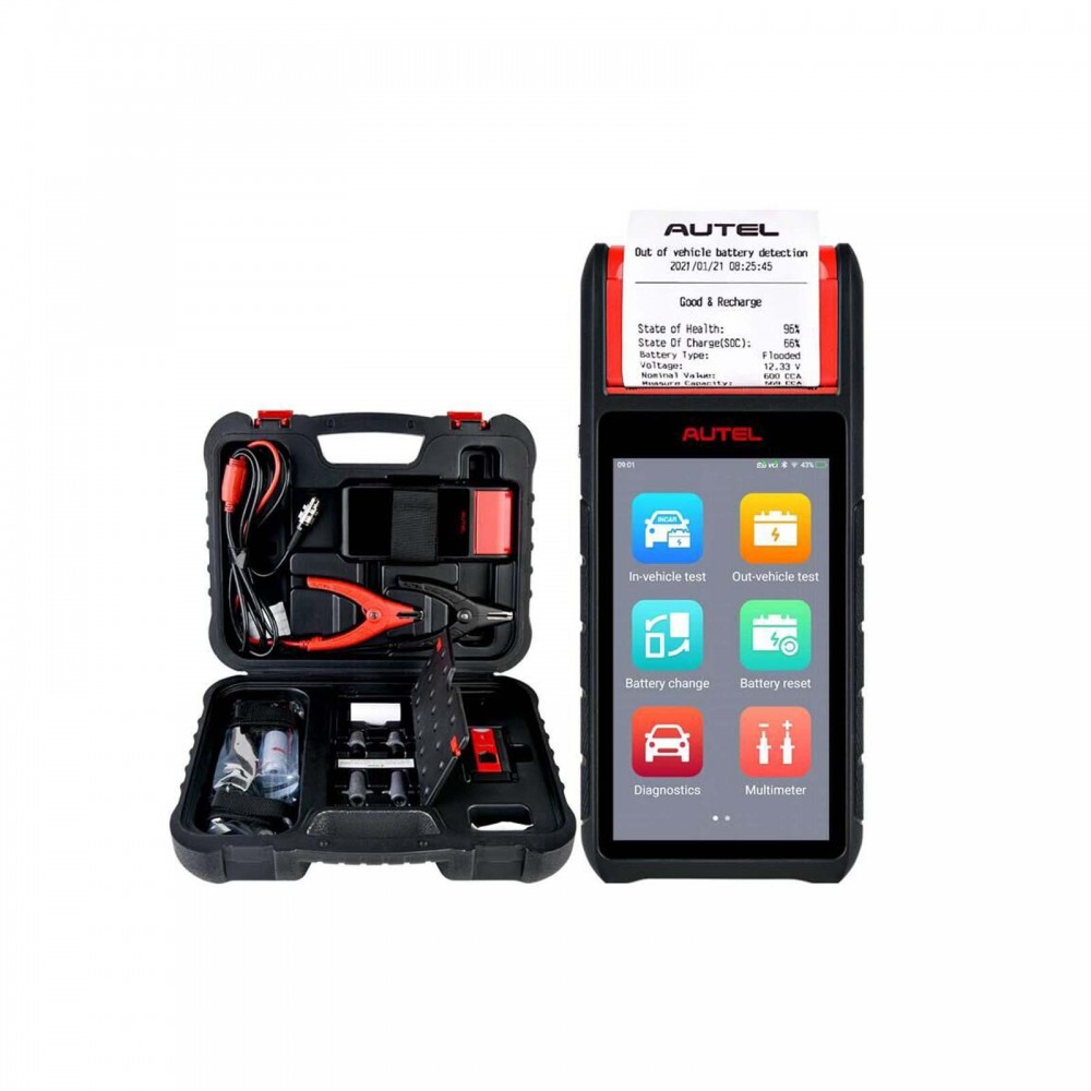 Autel MaxiBAS BT608E OBD2 Scanner built-in Printer Touchscreen Battery ...